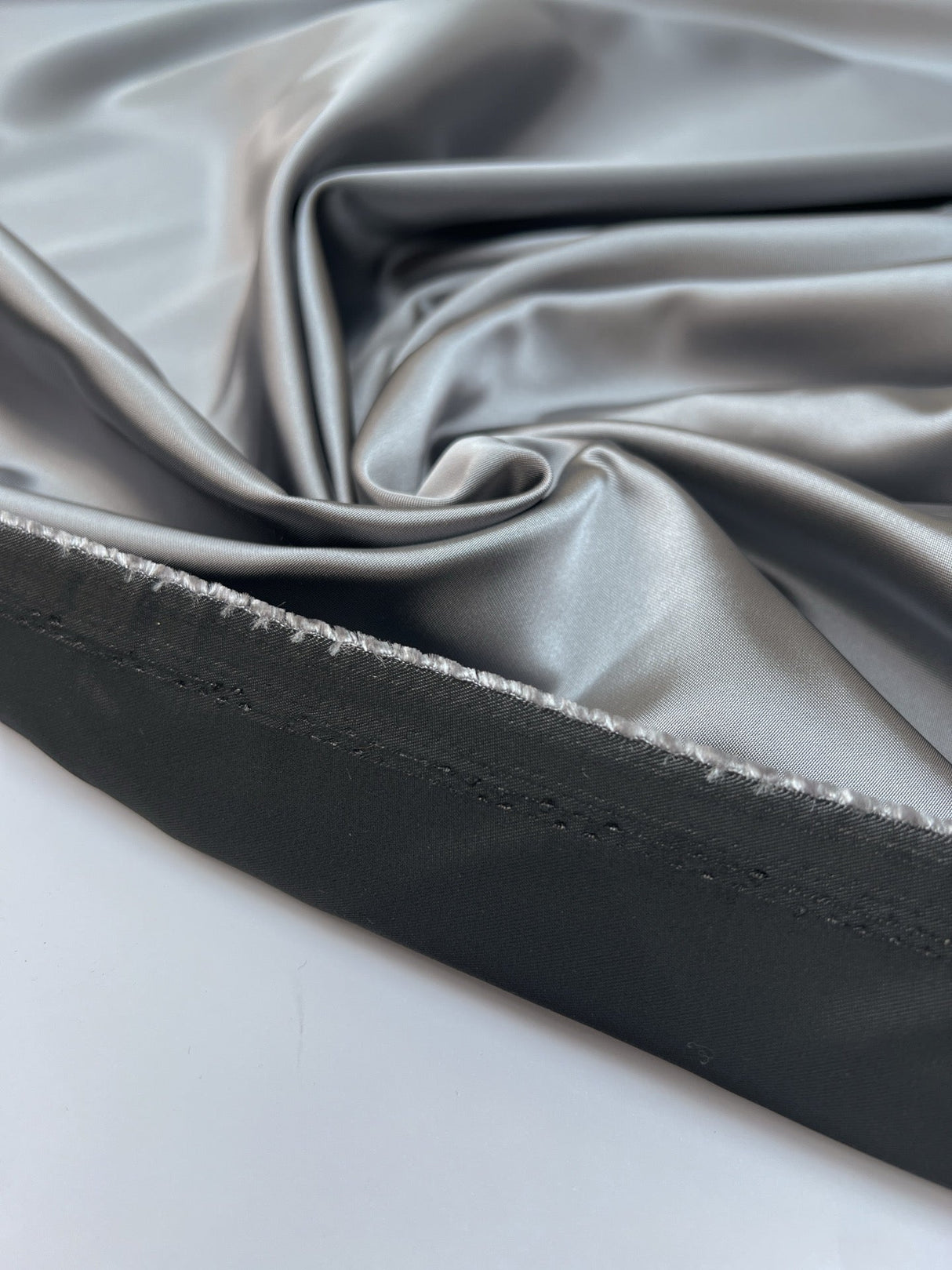 Gray Sateen Fabric