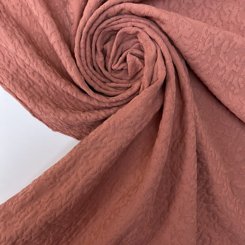 Pink Polyamide Elastane Knitted Fabric