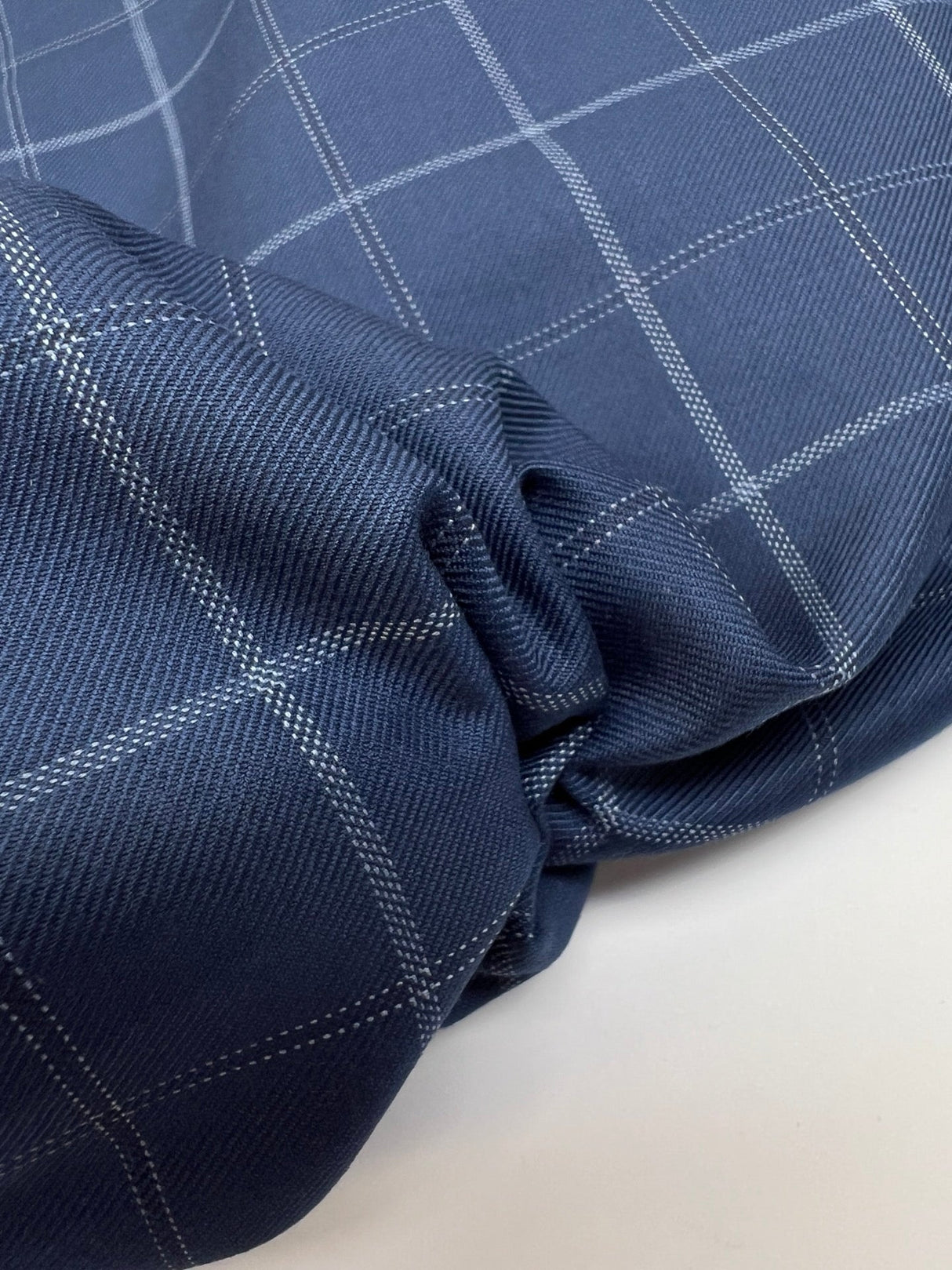 Polyester Twill Checked Fabric