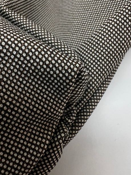 Italian Gray-Brown Stretch Polyester Fabric
