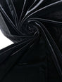 Black Polyamide Velour Knit