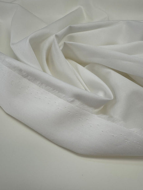 Cotton Poplin White Shirt Fabric