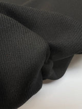 Black Wool Twill Fabric