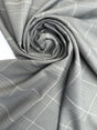 Viscose Woven Checked Gray