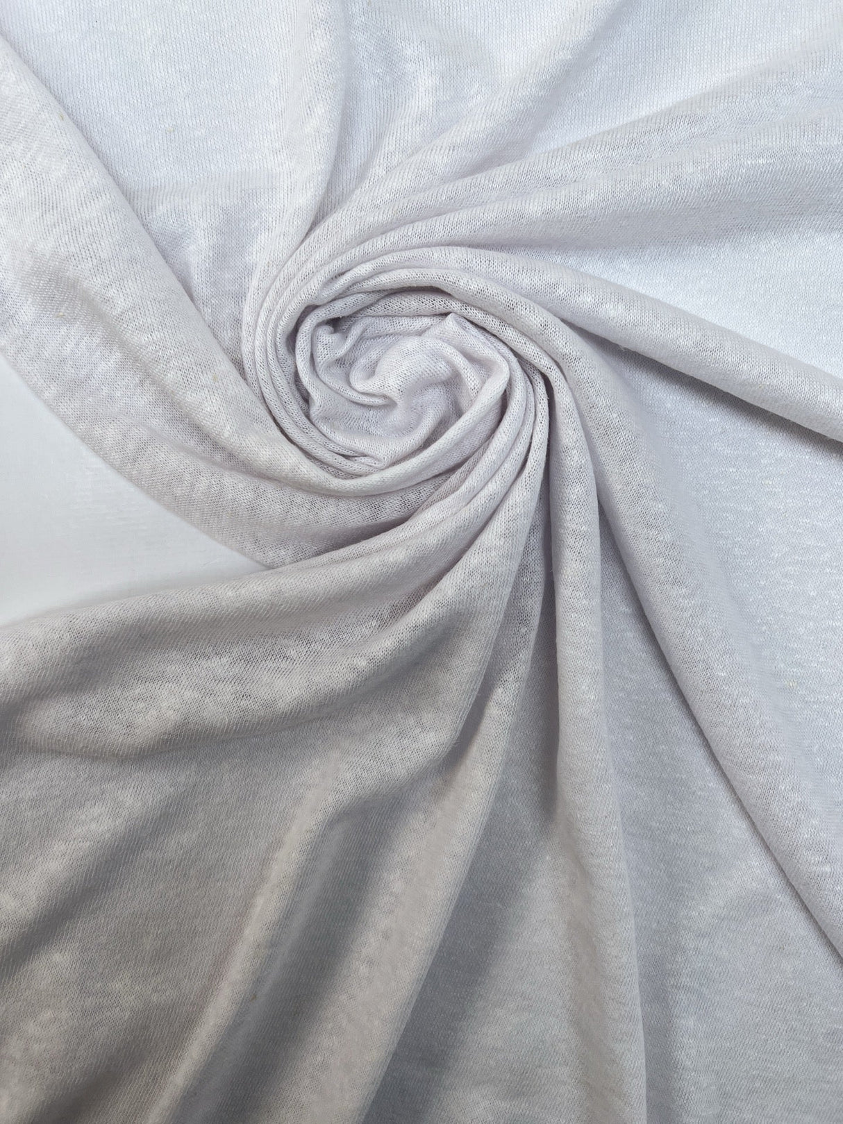 Linen Knitted Flammé White Shades