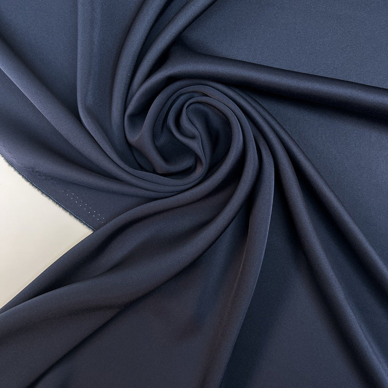 Acetate Stretch Fabric Blue Plain