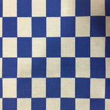 Poly Cotton Checkered Printed Fabric
