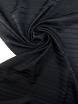 Black Jacquard Fabric Striped