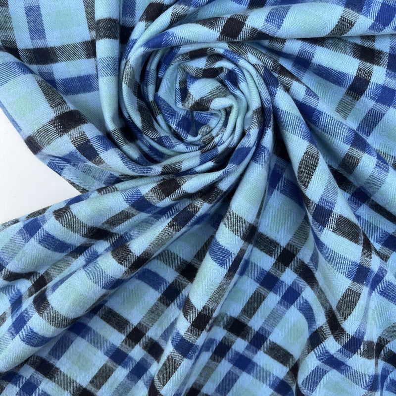 Cotton Flannel Striped Checked