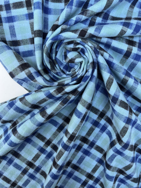 Cotton Flannel Striped Checked