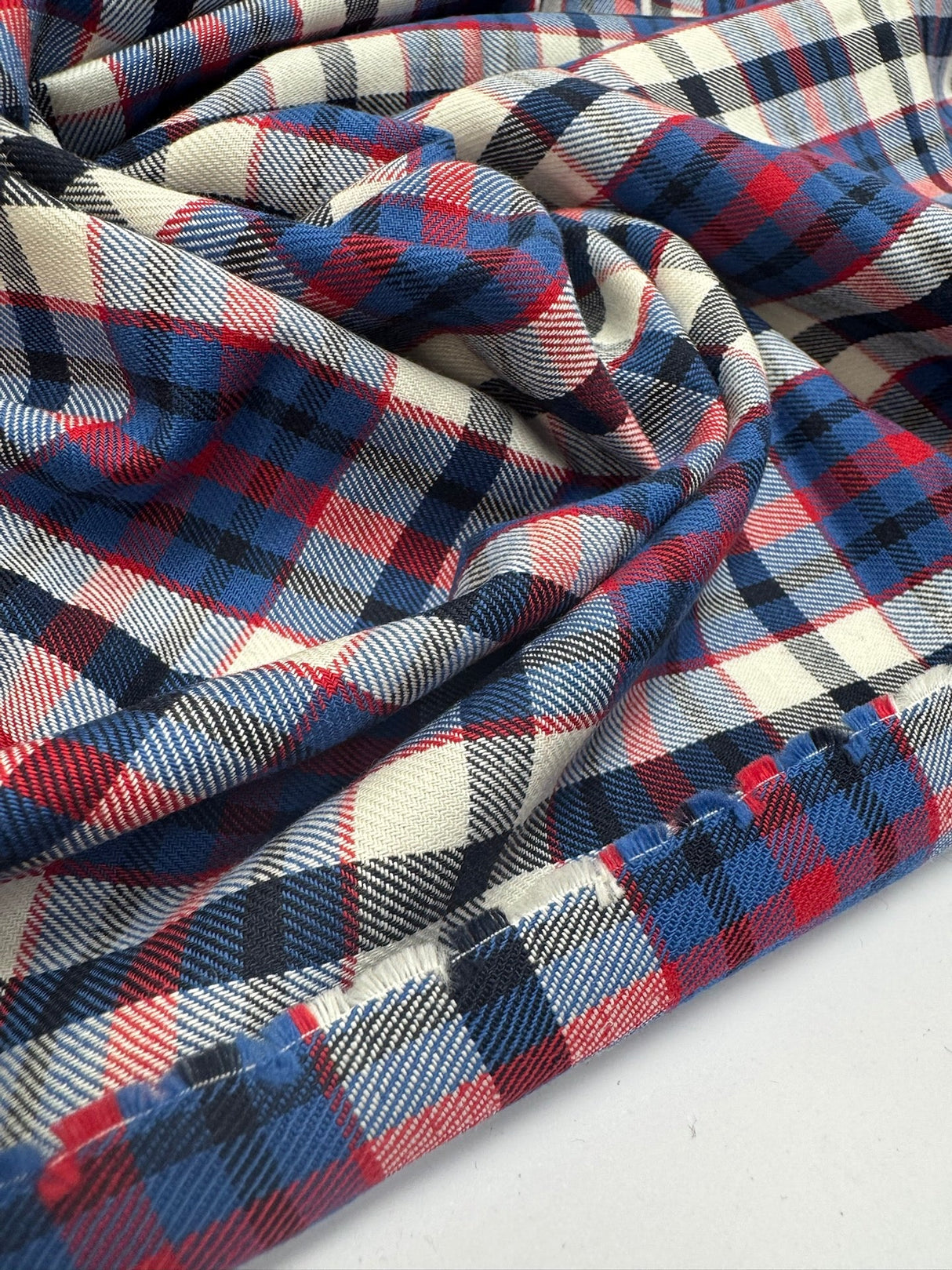 Cotton Tweed Striped Checked
