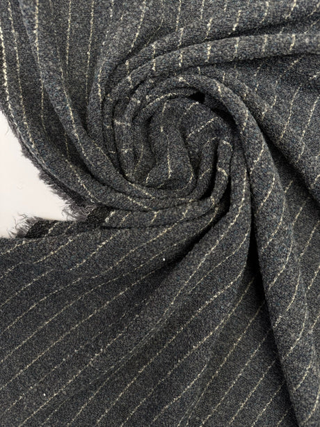 Virgin Wool Bouclé Gray-Blue