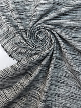 Cotton Flammé Blend Fabric White Green