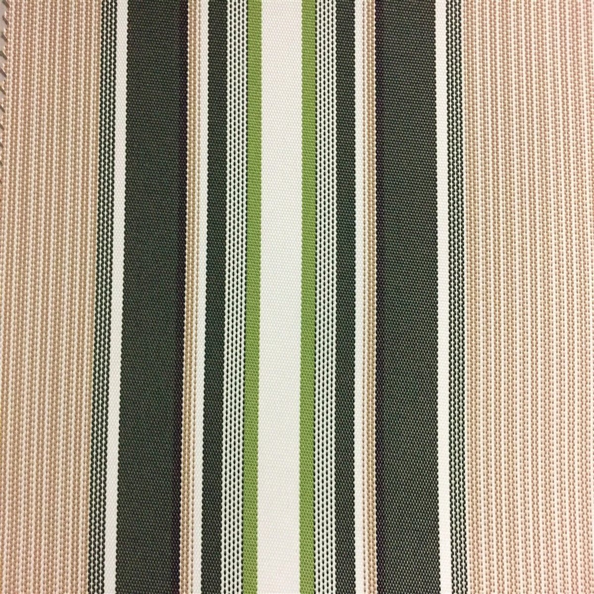 Polyester Canvas Outdoor Fabric Multi Striped Oak