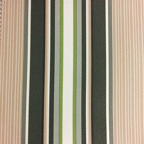Polyester Canvas Outdoor Fabric Multi Striped Oak