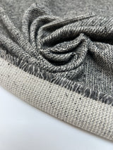 Cotton Blend Flammé Fabric Shades White