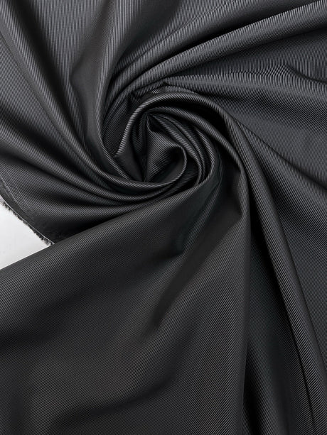 Jacquard Fabric Gray Black Striped