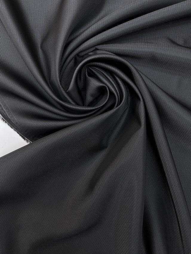 Jacquard Fabric Gray Black Striped