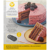 Wilton Easy Layers! Round Layer Cake Pans Set, 4-Piece