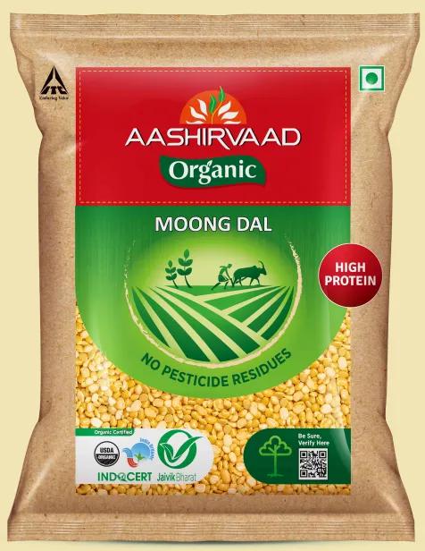 Aashirvaad Organic Moong Dal