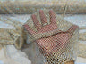 AB Rhinestones On A Fish Net Polyester Fabric - Iridescent Rhinestone Mesh, 1 Yard