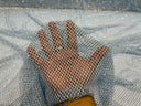 AB Rhinestones On A Fish Net Polyester Fabric - Iridescent Rhinestone Mesh, 1 Yard