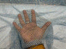 AB Rhinestones On A Fish Net Polyester Fabric - Iridescent Rhinestone Mesh, 1 Yard