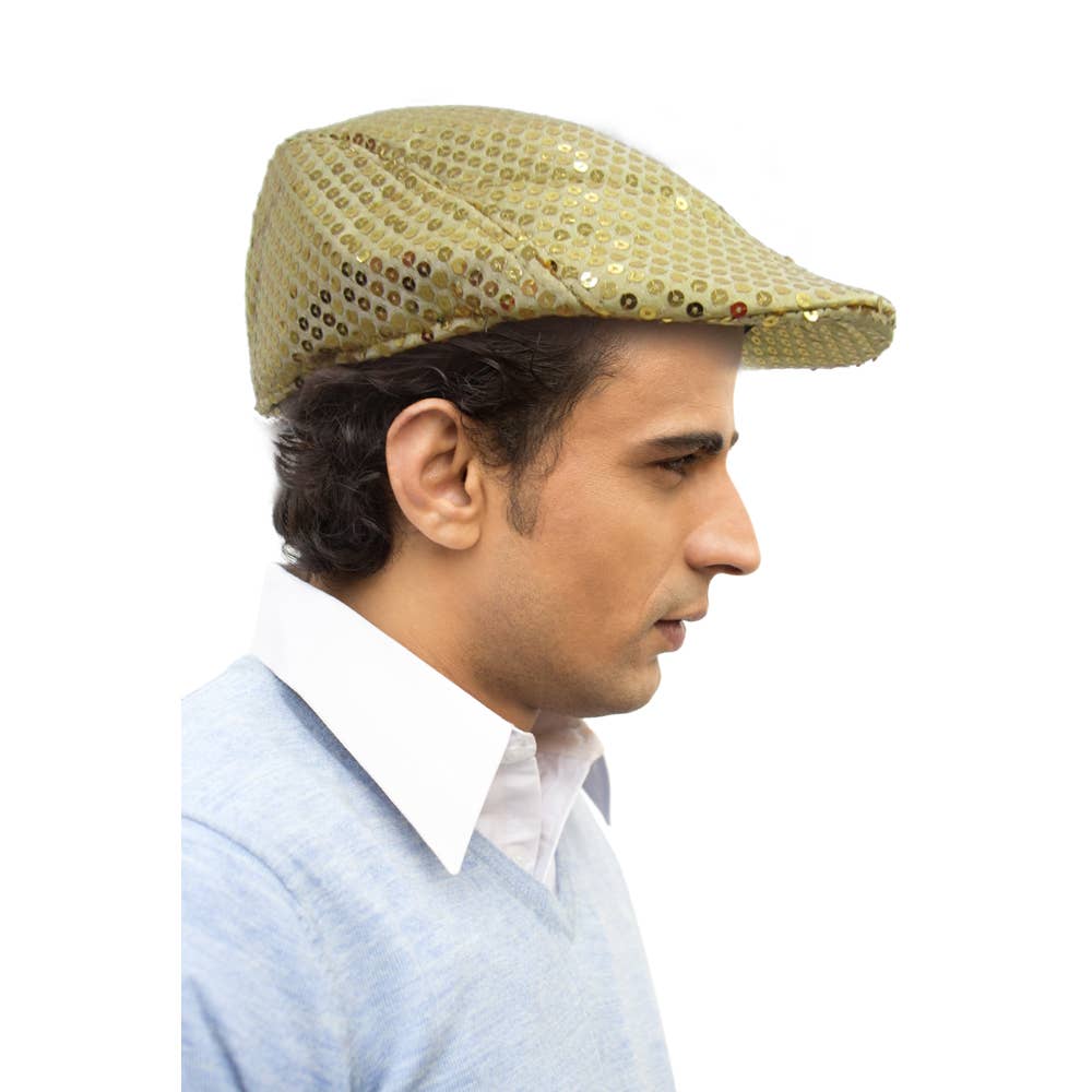 Silver Flat Cap