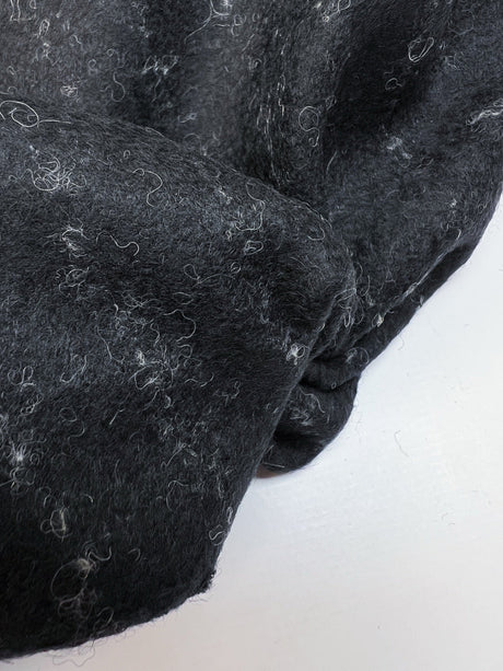 Wool Knitted Fabric Melange Stretch