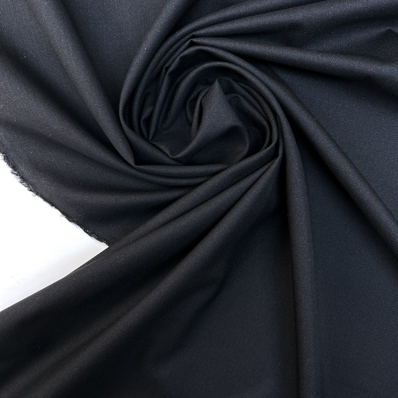 Italian Wool Twill Blue Black