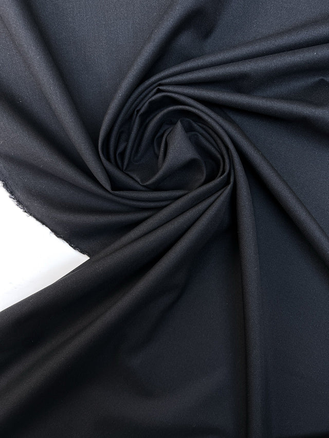 Italian Wool Twill Blue Black