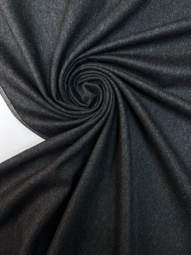 Wool Tweed Melange Gray Suiting Fabric