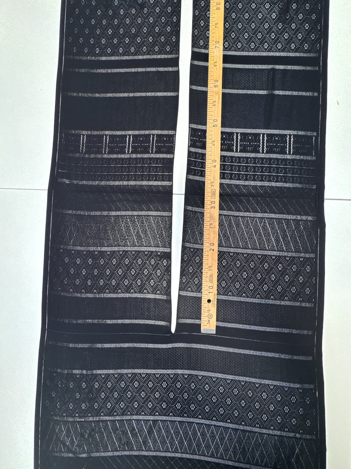 Black Polyamid Elastane Jacquard Knit