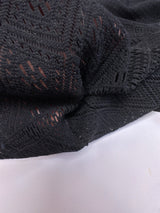 Black Polyamid Elastane Jacquard Knit