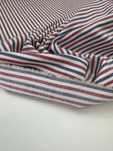 Cotton Twill Fabric Multicolour Stripes Herringbone