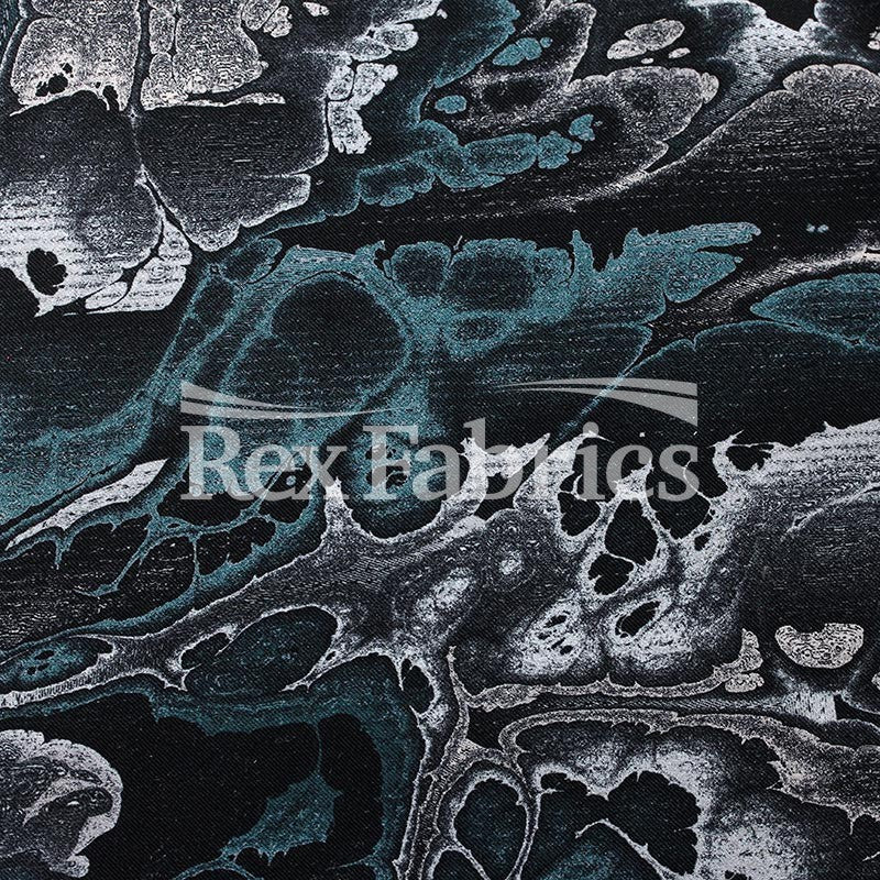 Abstractive Nylon Spandex Fabric - Gray Black, Purple Orange, Purple Lime Abstract Digital Print, 58-60" Width (1 Yard)