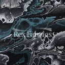 Abstractive Nylon Spandex Fabric - Gray Black, Purple Orange, Purple Lime Abstract Digital Print, 58-60" Width (1 Yard)