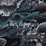 Abstractive Nylon Spandex Fabric - Gray Black, Purple Orange, Purple Lime Abstract Digital Print, 58-60" Width (1 Yard)