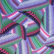 Swim Knit Abstract Wave Nylon Spandex Fabric