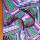 Swim Knit Abstract Wave Nylon Spandex Fabric