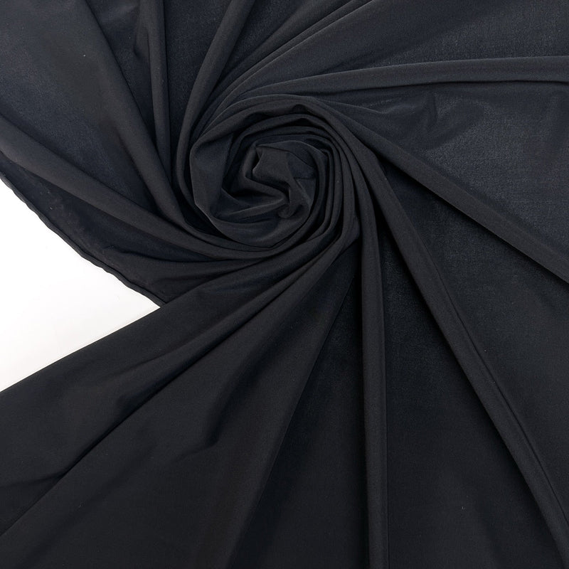 Black Moiré Knitted Fabric