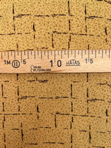 Acrylic Woven Printed Brown Beige Fabric