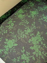 Polyester Chiffon Printed Green Black