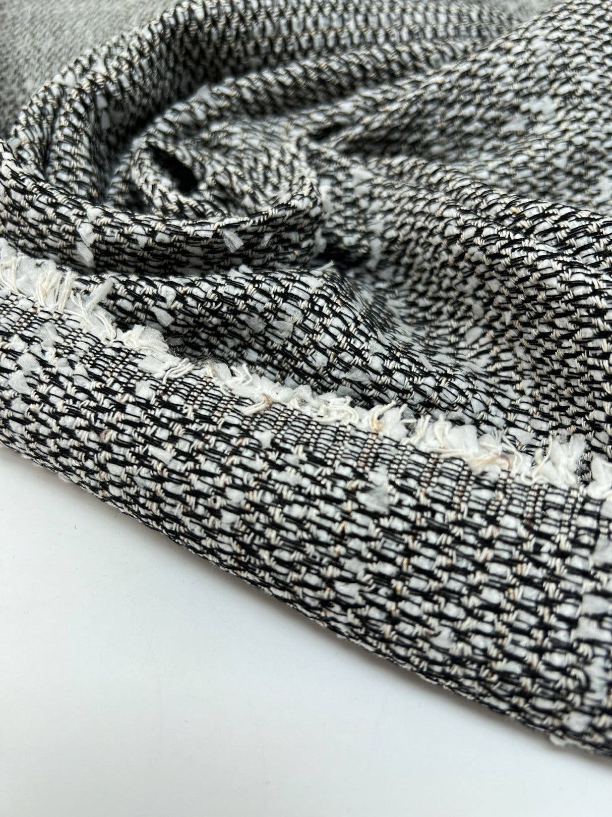 Cotton Tweed Melange Gray