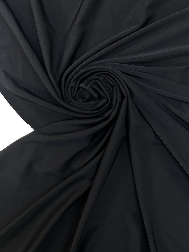 Viscose Jersey Black Knitted Fabric