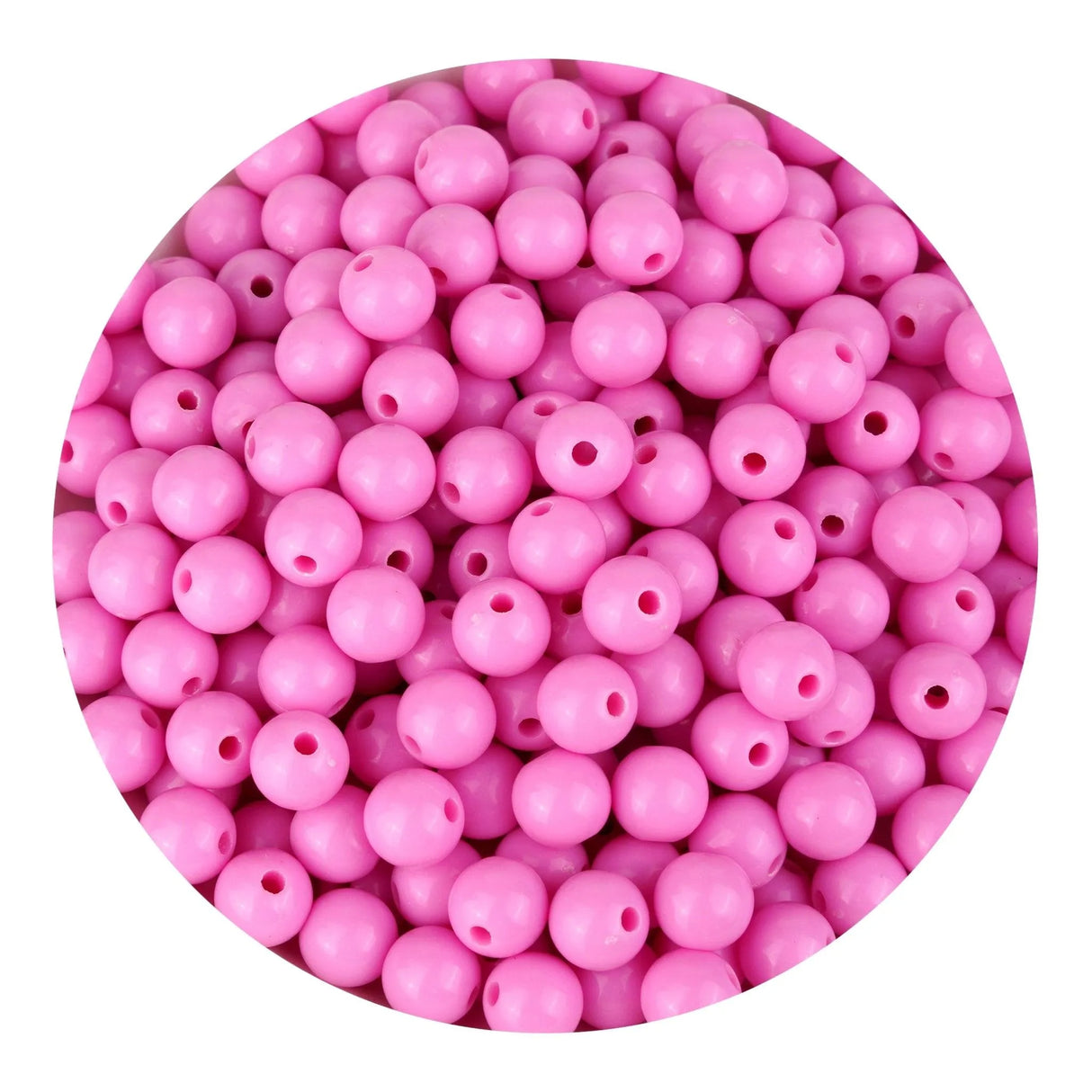 Acrylic Round String Beads - Light Pink - (925 Beads - 6mm)