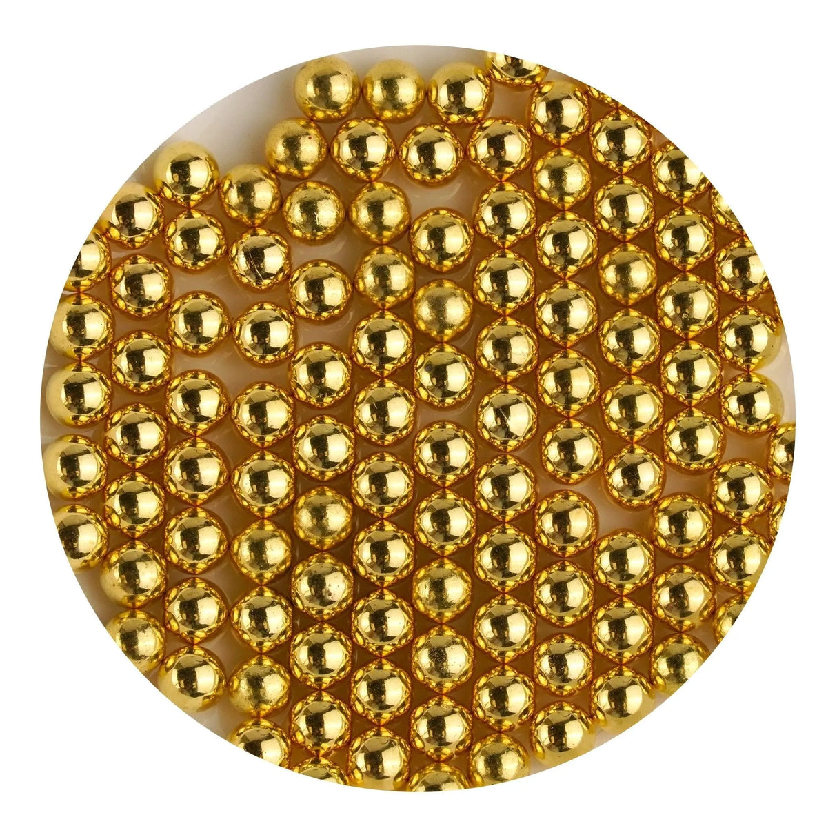 Acrylic Solid Beads - Gold (5 Beads - 6mm)