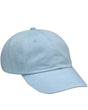 Adam's AD01 Cotton Twill Fabric - Baby Blue, Six Panel, Unconstructed, Low Profile, Tuck Away Nubuck Leather Strap, Antique Brass Buckle And Grommet (1 Cap)