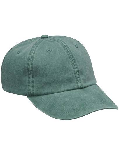 Adam's AD01 Cotton Twill Cap - Forest, Six Panel, Unconstructed, Low Profile (1 Cap)