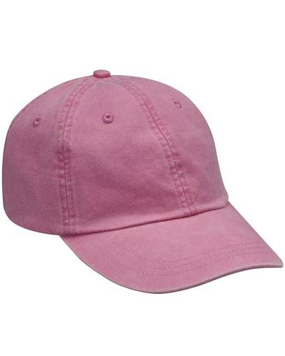 Adam's AD01 Cotton Twill Fabric - Hot Pink, Six Panel, Unconstructed, Low Profile (1 Cap)